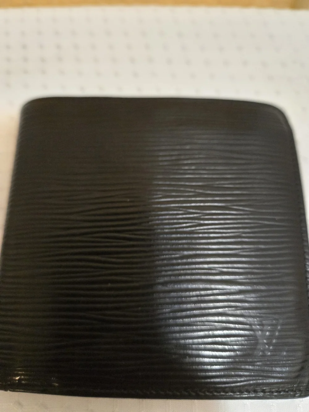 Louis Vuitton Black Textured Epi Leather Bi-Fold Wallet